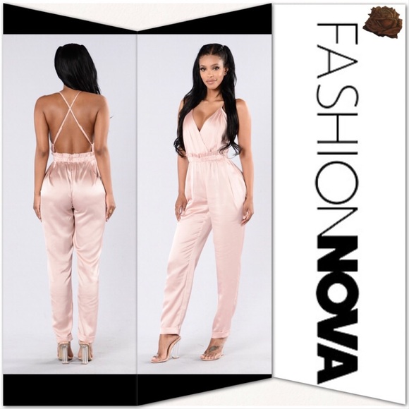 Fashion Nova Pants - Fashion Nova Think I’m In Love Jumpsuit - Mauve